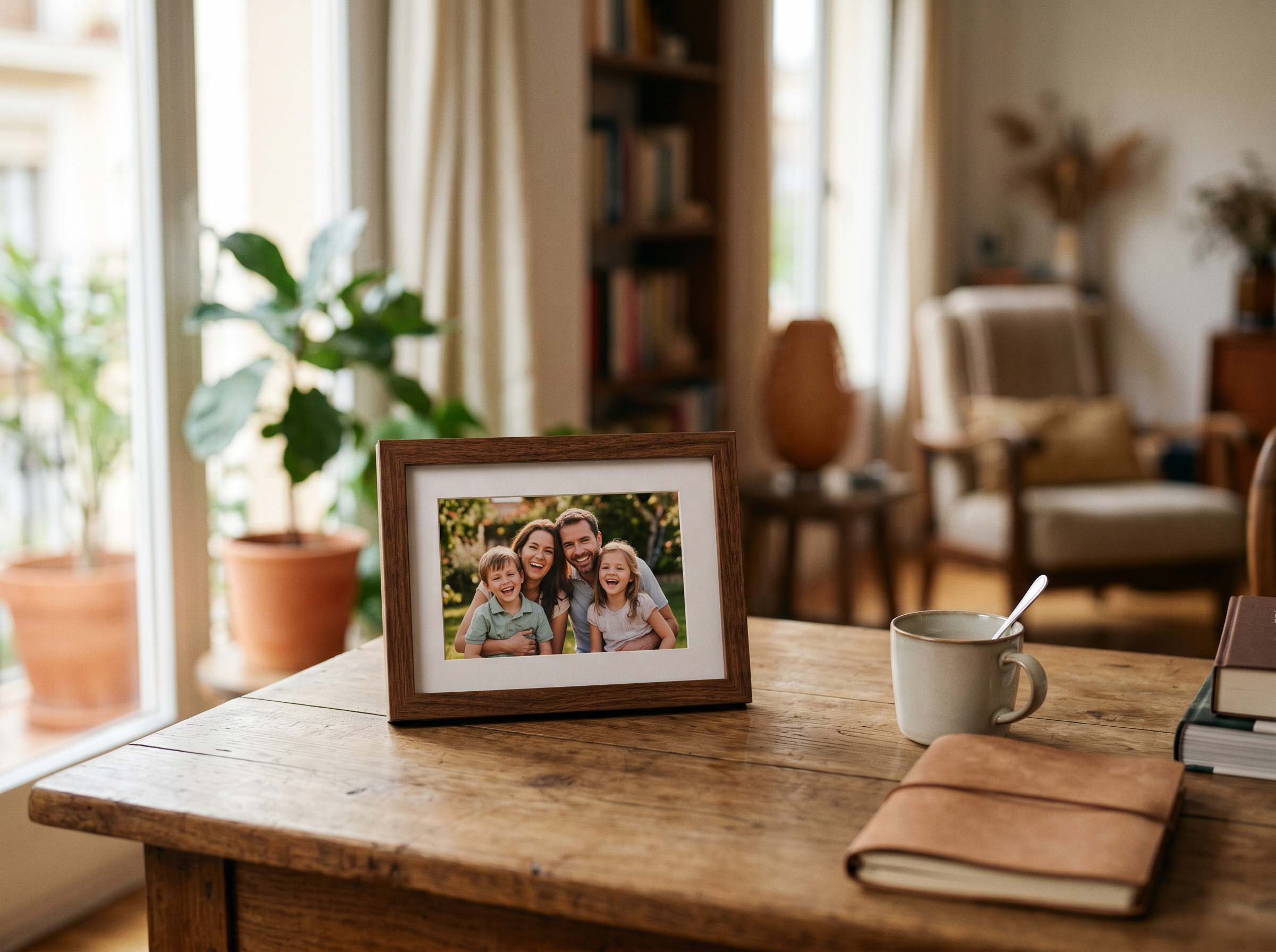 A printed photo used for Spanish article practice
