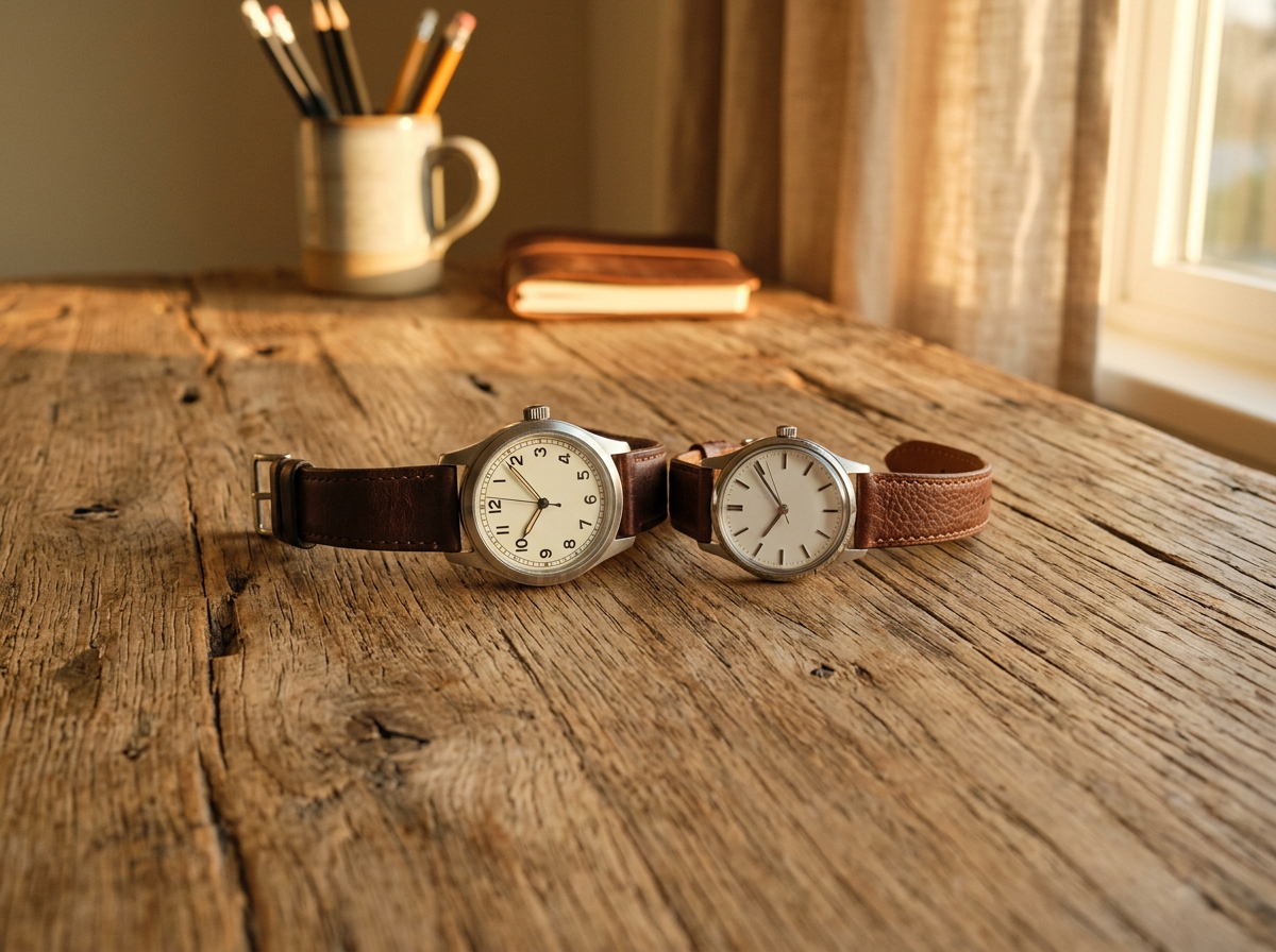 Watches used for Spanish plural practice